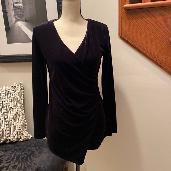 WHBM velvet drape tunic - Picture 2 of 5